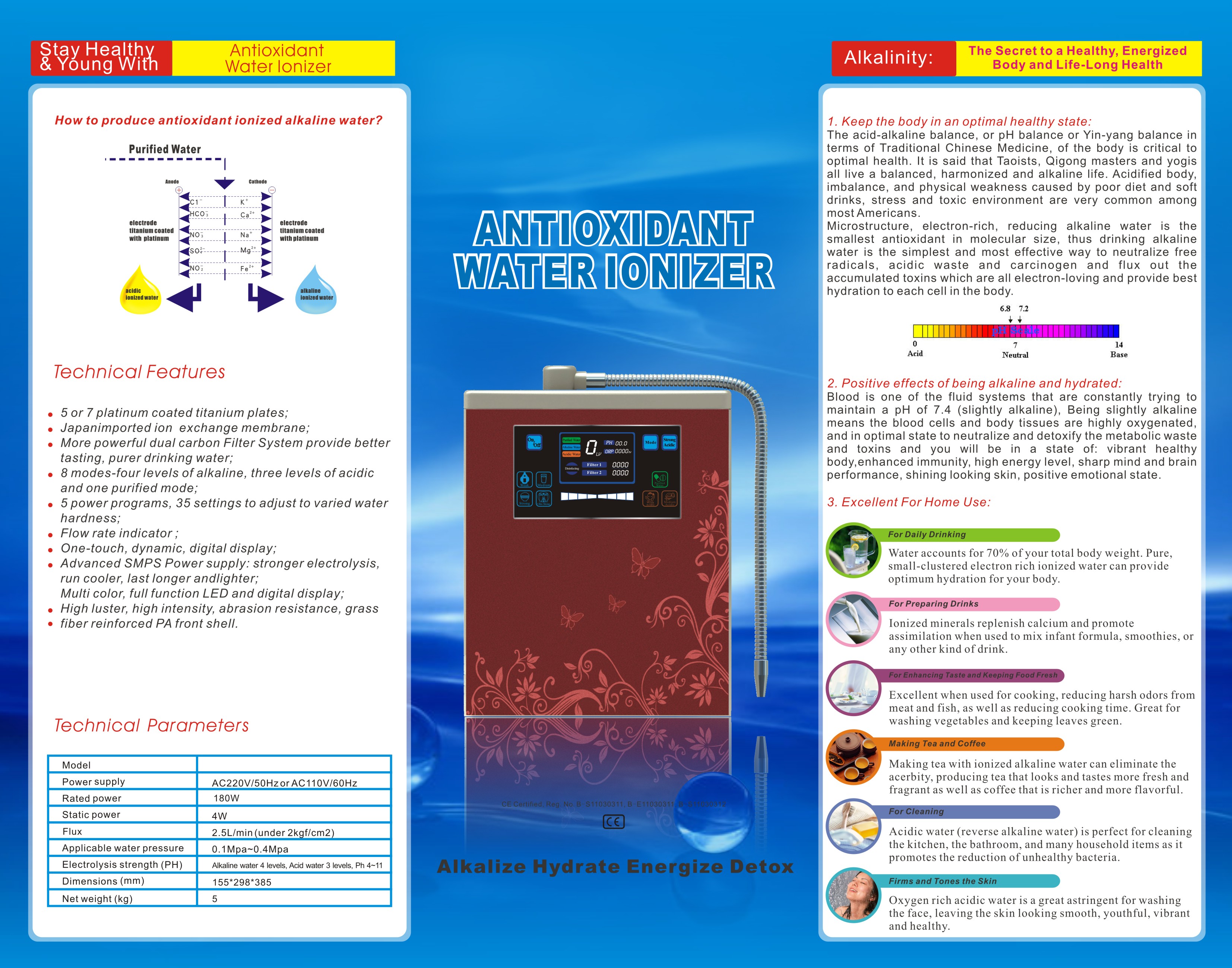 7 PLATES ALKALINE WATER IONIZER 4